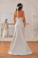 Phoenix Dress (White Brocade Wrap Gown)