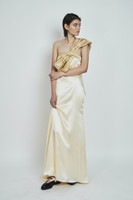 Queen Mab Gown (One-shoulder Silk Gown)