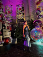 Significance Dress (Sequined crepe midi dress)