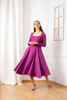 The FLYING Dress in Dark Fuchsia
