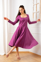 The FLYING Dress in Dark Fuchsia