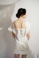 CASSIS Short Poplin Dress with Adjustable Bodice