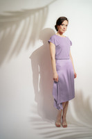TOULOUSE Lilac Midi Skirt with Side Panels