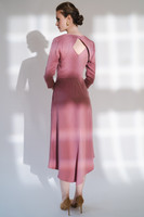 Spread-Your-Wings Sleeveless Midi Dress with Cropped Top in Dusty-Rose