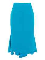 Chase-of-a-Feeling Skirt with Asymmetrical Back in Petrol
