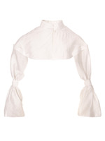 BELLE VIE Cape with Bow Apparent-Sleeves in White
