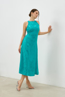 JUNE Midi Dress in Emerald
