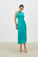 JUNE Midi Dress in Emerald