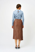 WINGS Poplin Shirt with Double Collar in Light-Blue