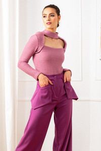 The GALAXY Sweater in dusty violet