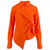 Fearless Poplin Asymmetric Shirt in Orange