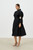 BELLE VIE Cape with Bow Apparent-Sleeves in Black