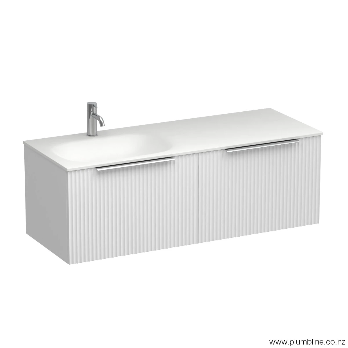 Forma Spio 1200 2 Drawer Wall Vanity Left Basin Atmoss
