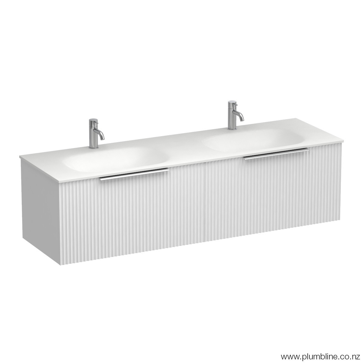 Forma Spio 1500 2 Drawer Wall Vanity Double Basin Atmoss