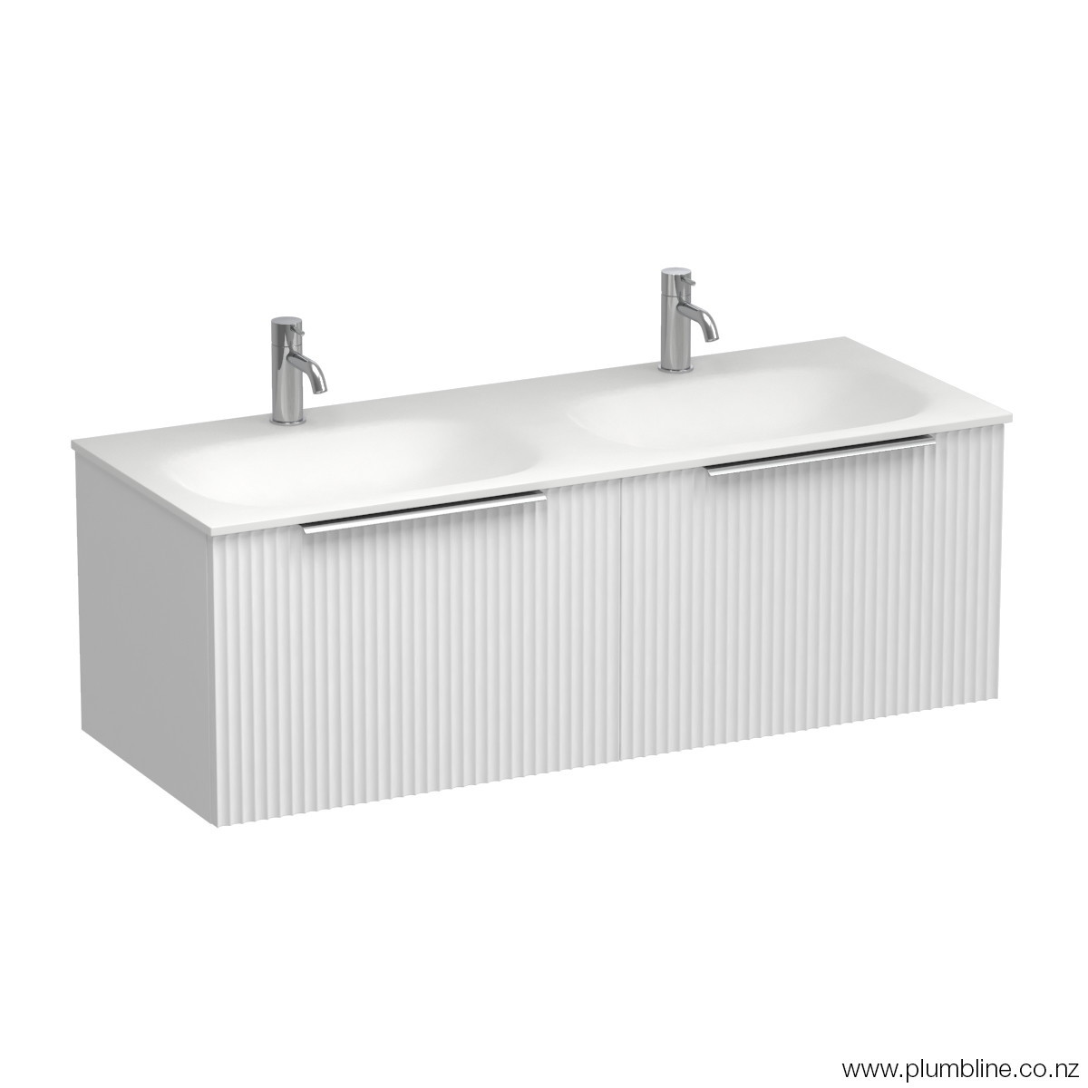 Forma Spio 1200 2 Drawer Wall Vanity Double Basin Atmoss