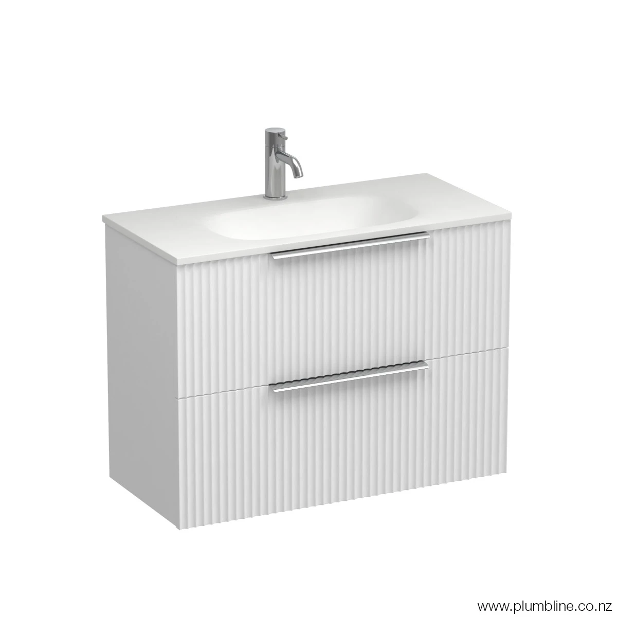Forma Spio 750 Slim 2 Drawer Wall Vanity Lana Grey