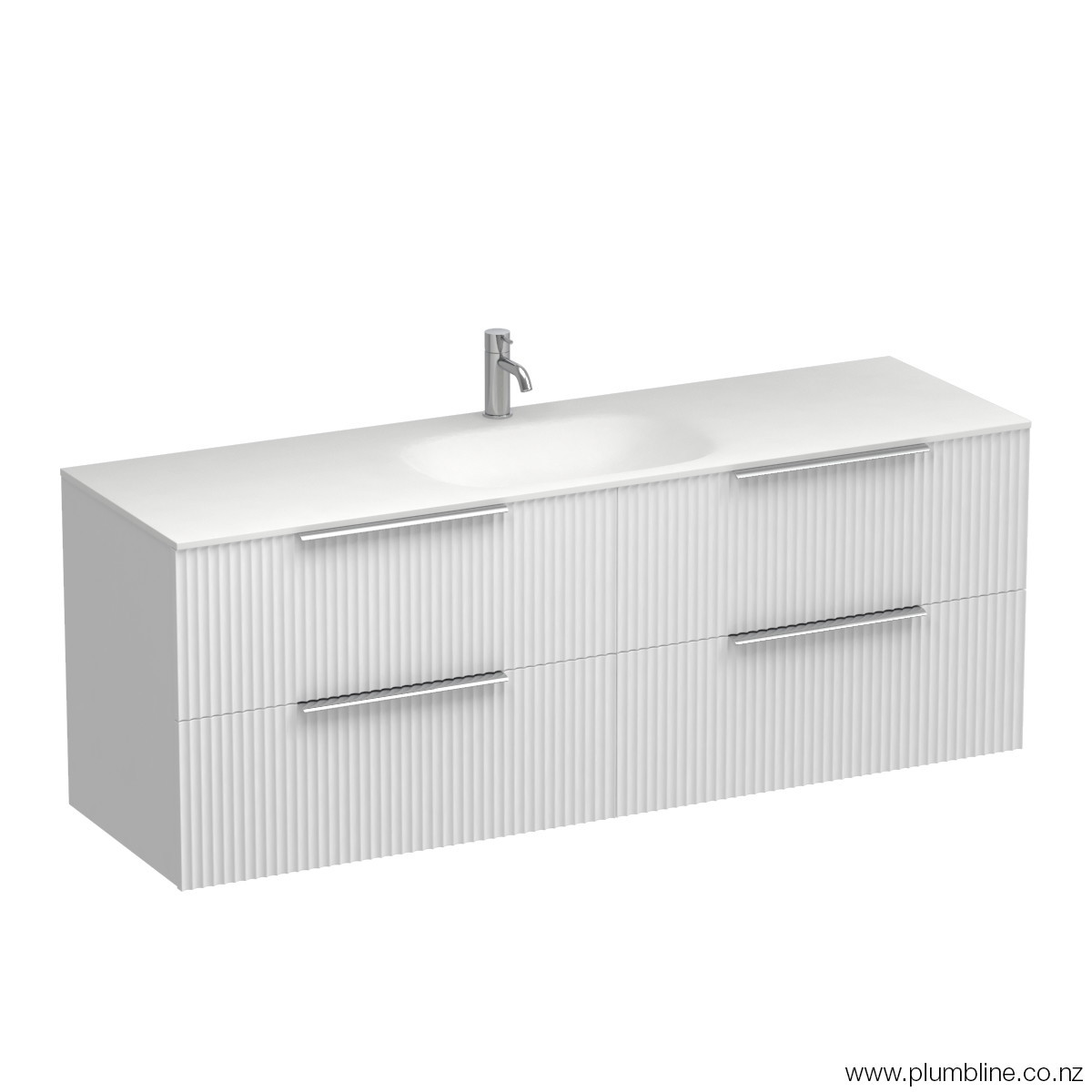 Forma Spio 1500 4 Drawer Wall Vanity Centre Basin Atmoss