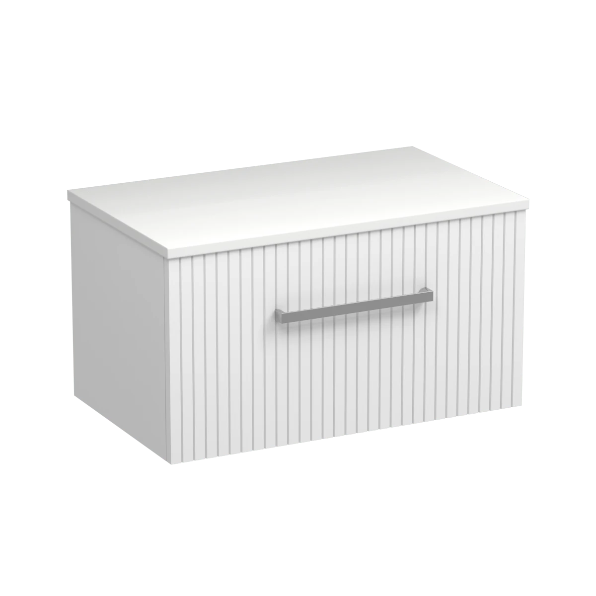 Lima Opaco 750 1 Drawer Wall Vanity Concrete Grey / Atmoss