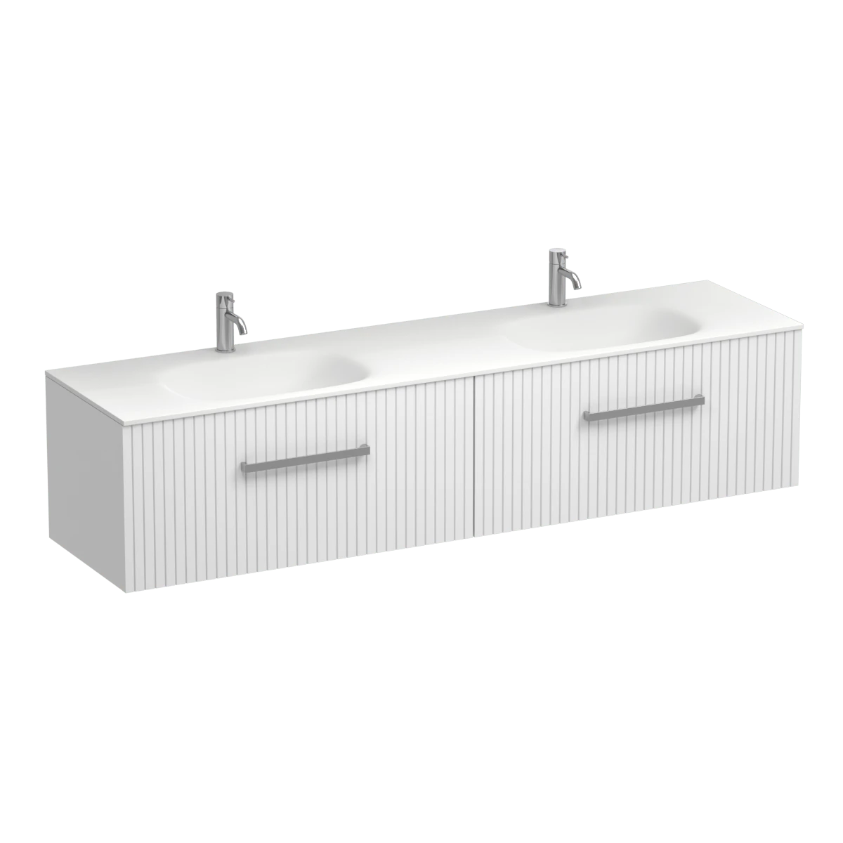 Lima Spio 1800 2 Drawer Wall Vanity Double Basin Atmoss