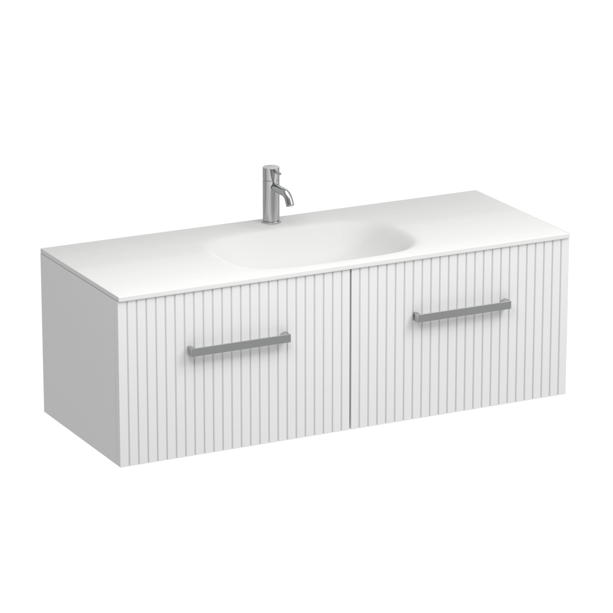 Lima Spio 1200 2 Drawer Wall Vanity Centre Basin Atmoss