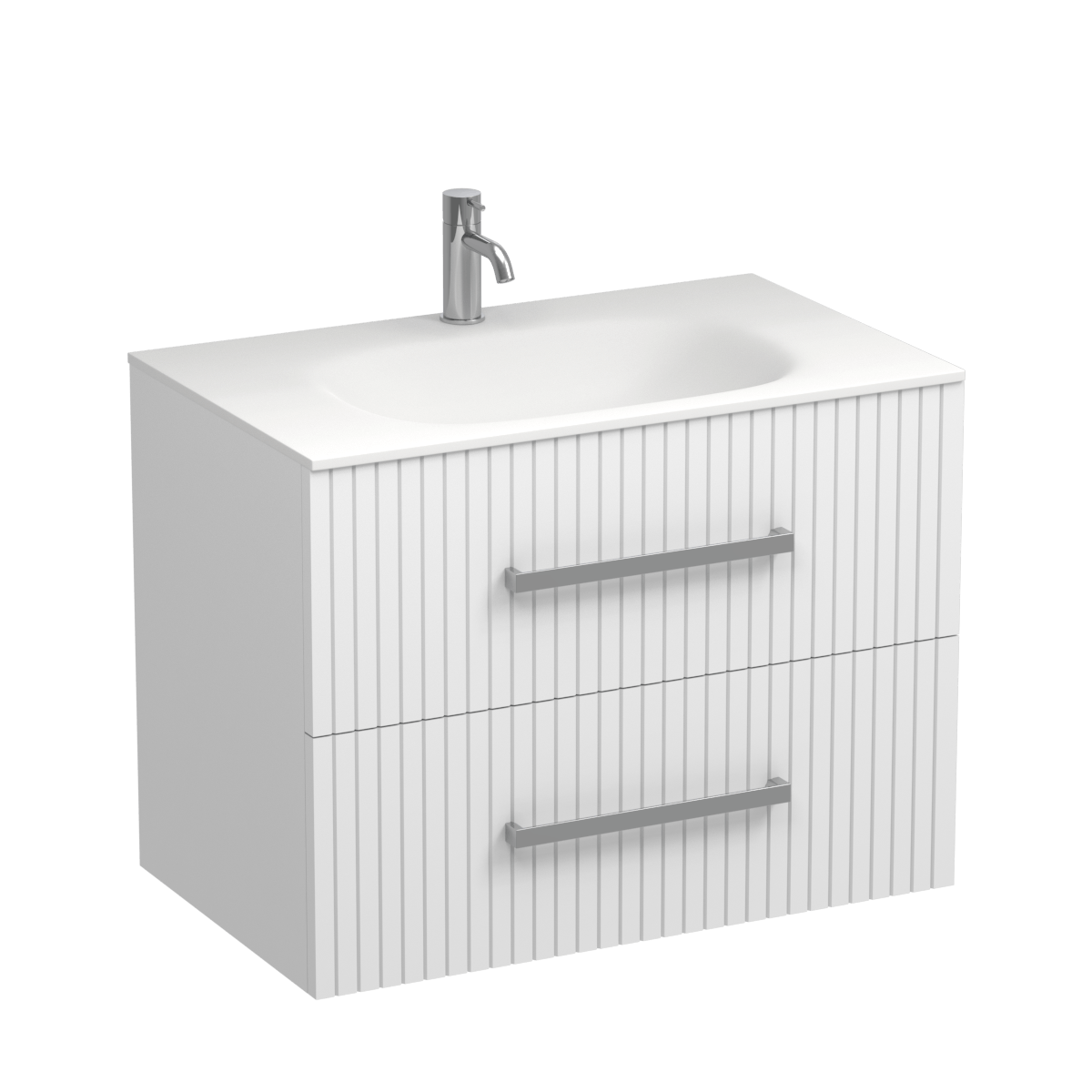 Lima Spio 750 2 Drawer Wall Vanity Methven Oak