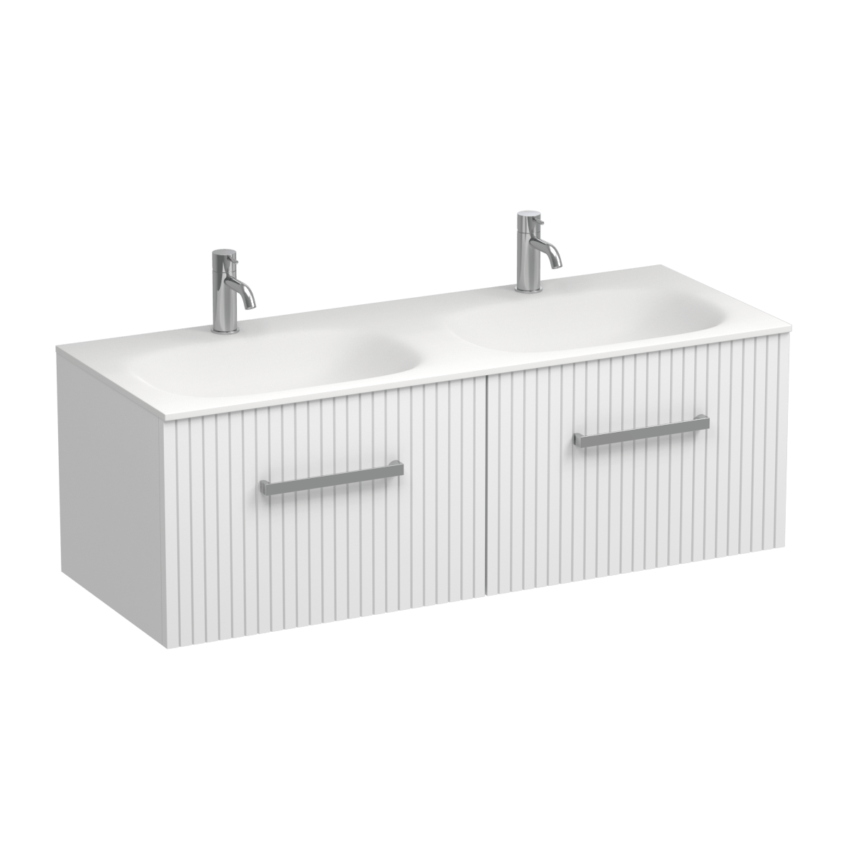 Lima Spio 1200 2 Drawer Wall Vanity Double Basin Atmoss