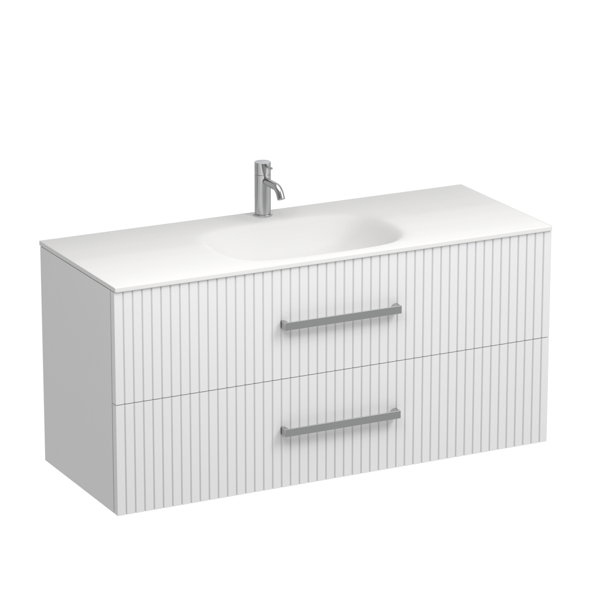 Lima Spio 1200 2 Drawer Wall Vanity Centre Basin Atmoss