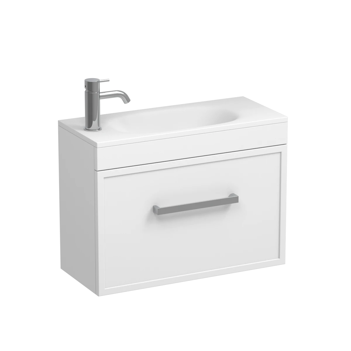 Nordic Spio 600 Slim 1 Door Wall Vanity Tahoe Walnut