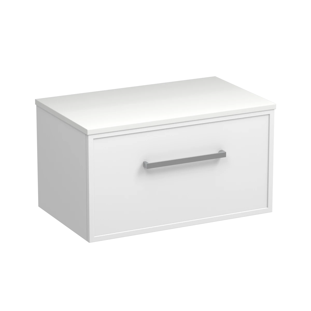 Nordic Opaco 750 1 Drawer Wall Vanity Concrete Grey / Lana Grey