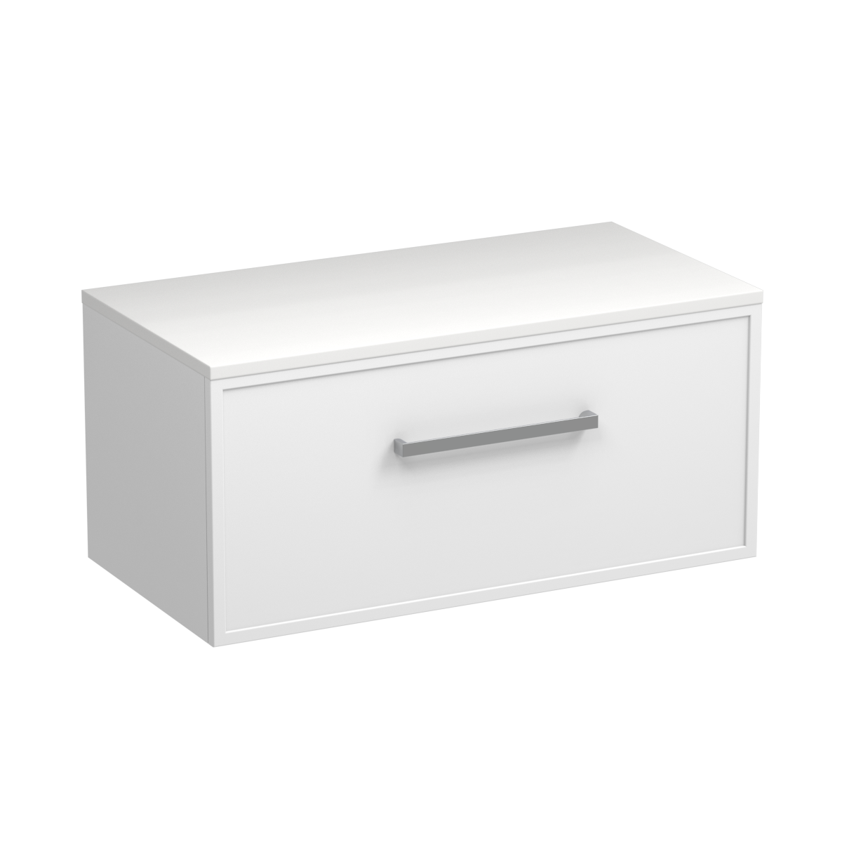 Nordic Opaco 900 1 Drawer Wall Vanity Concrete Grey / Lana Grey