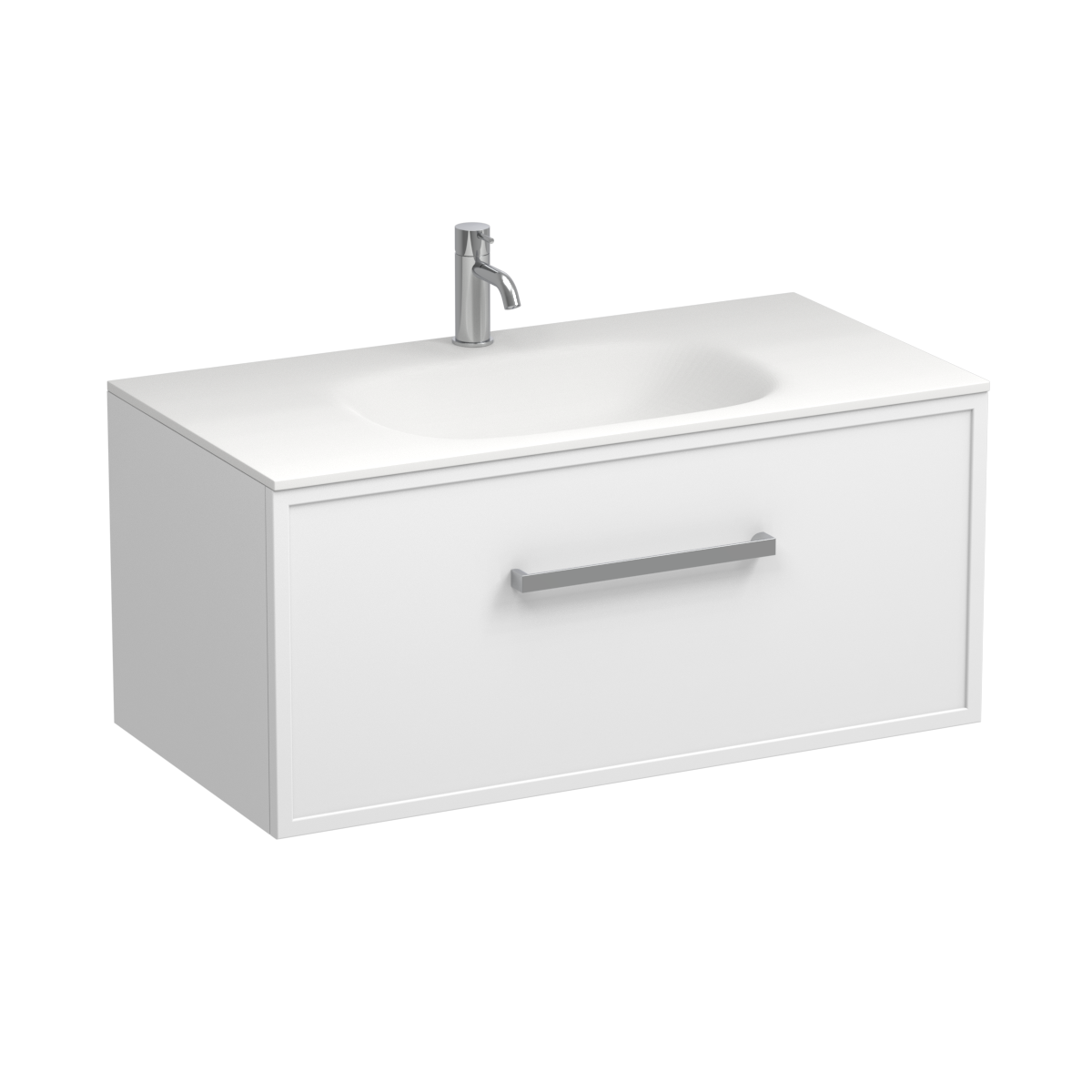 Nordic Spio 900 1 Drawer Wall Vanity Methven Oak