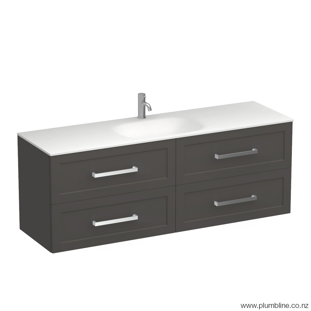 Hampton Spio 1500 4 Drawer Wall Vanity Centre Basin Atmoss