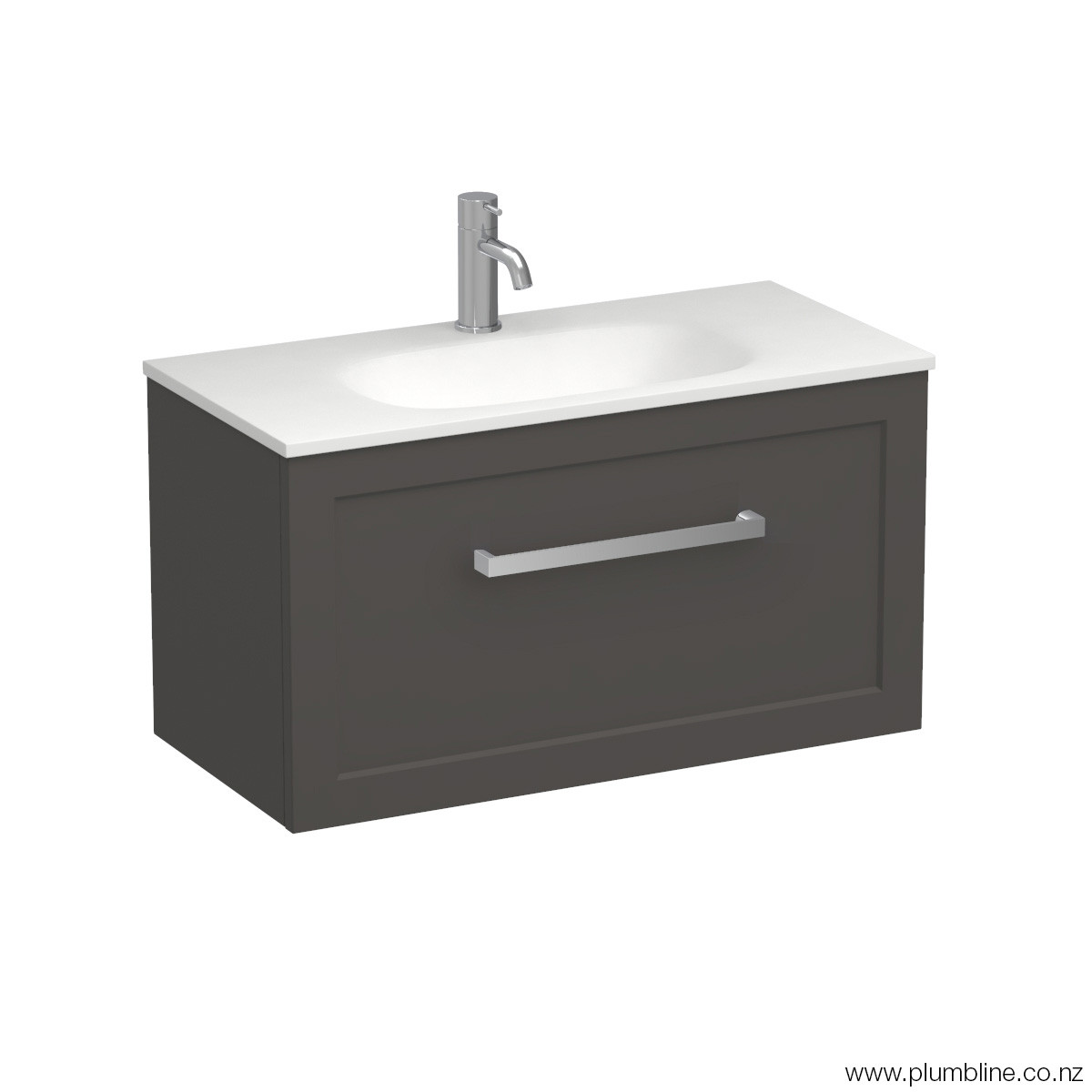 Hampton Spio 750 Slim 1 Drawer Wall Vanity Atmoss