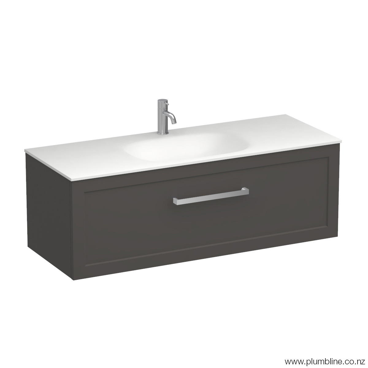 Hampton Spio 1200 1 Drawer Wall Vanity Centre Basin Atmoss