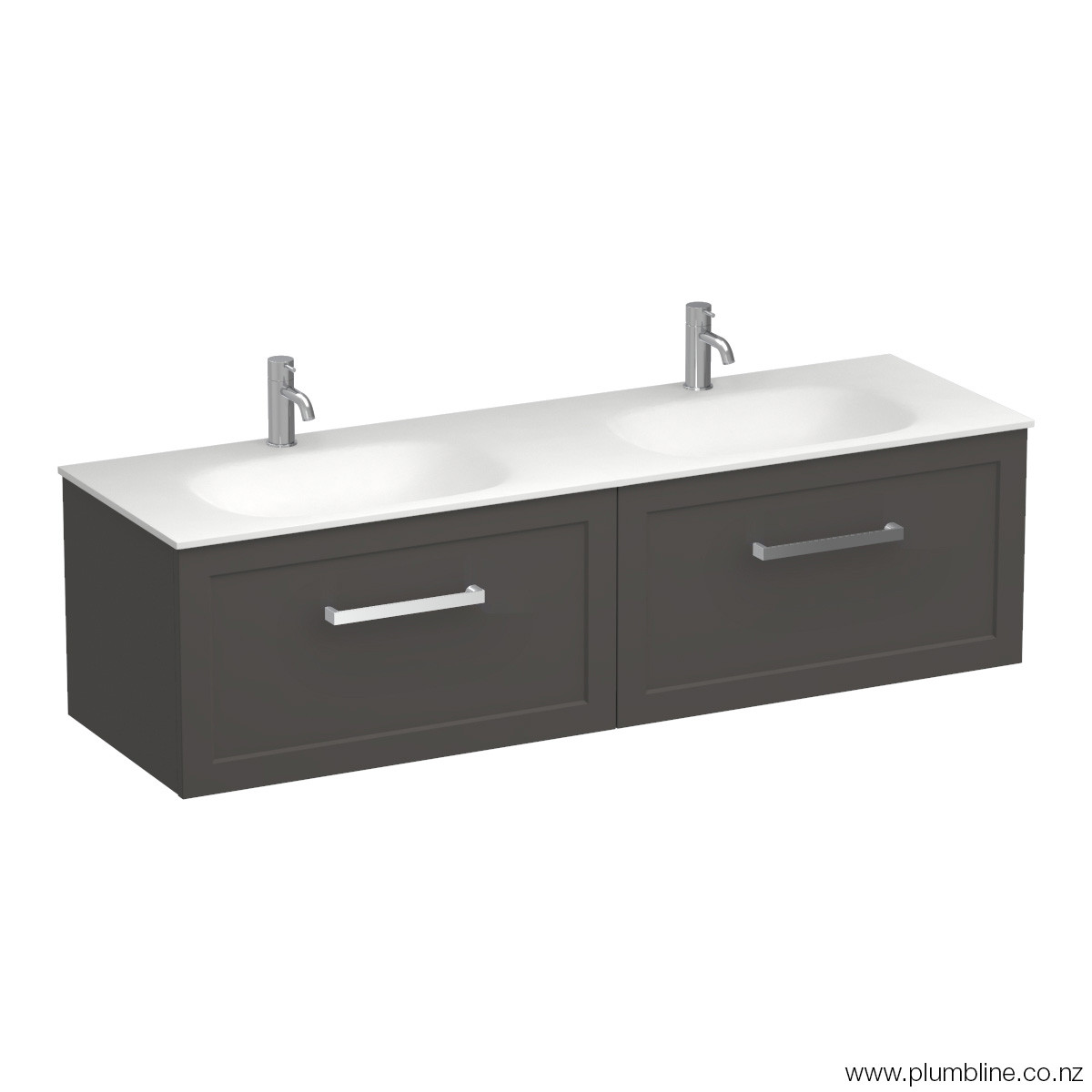 Hampton Spio 1500 2 Drawer Wall Vanity Double Basin Atmoss