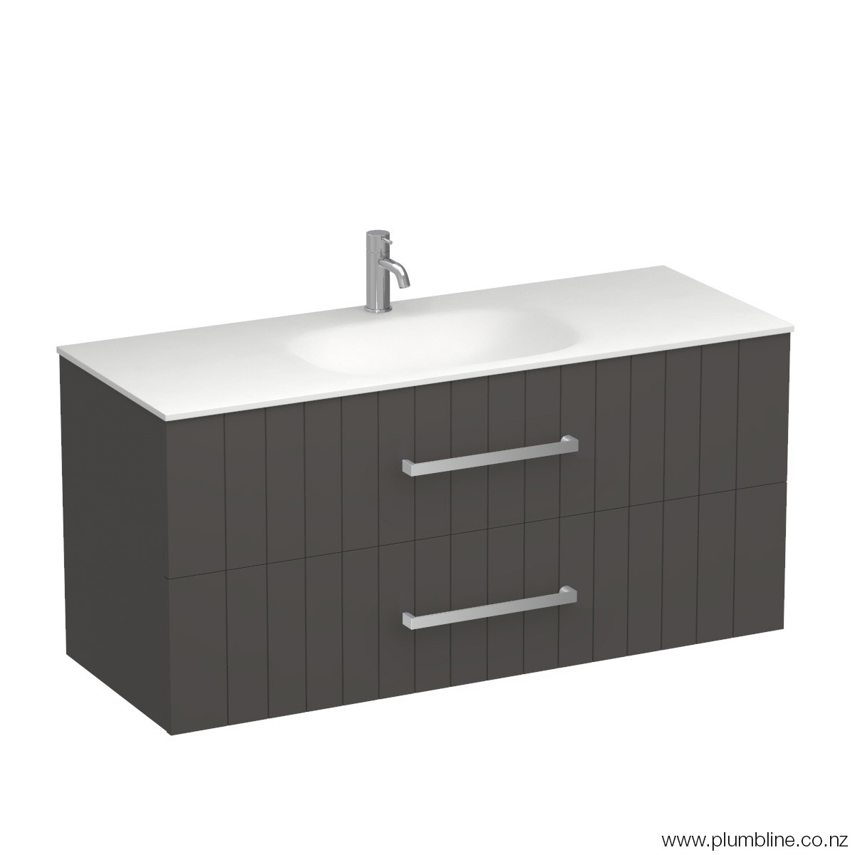 Linea Spio 1200 2 Drawer Wall Vanity Centre Basin Atmoss