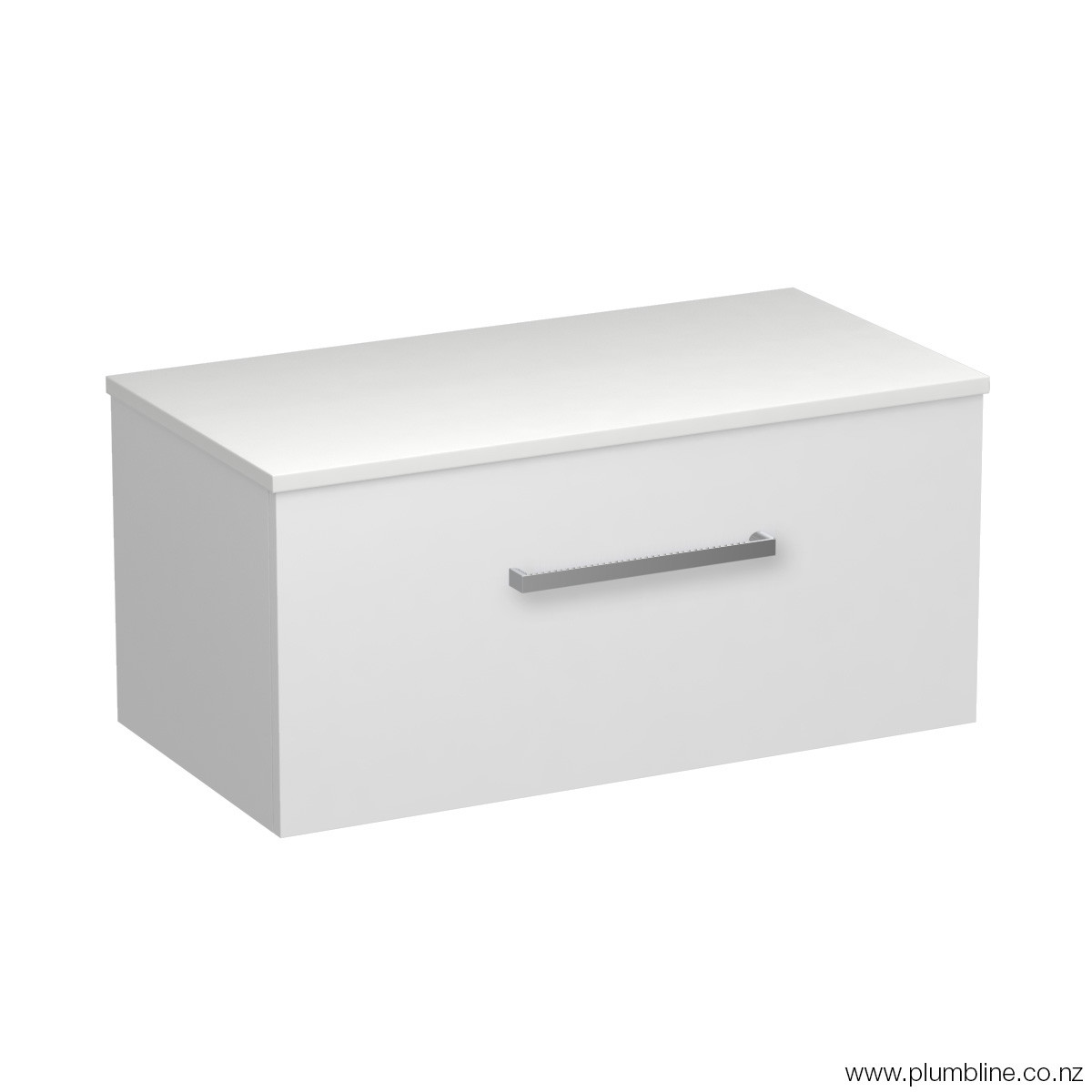 Reflex Opaco 900 1 Drawer Wall Vanity Matt White / Tusk