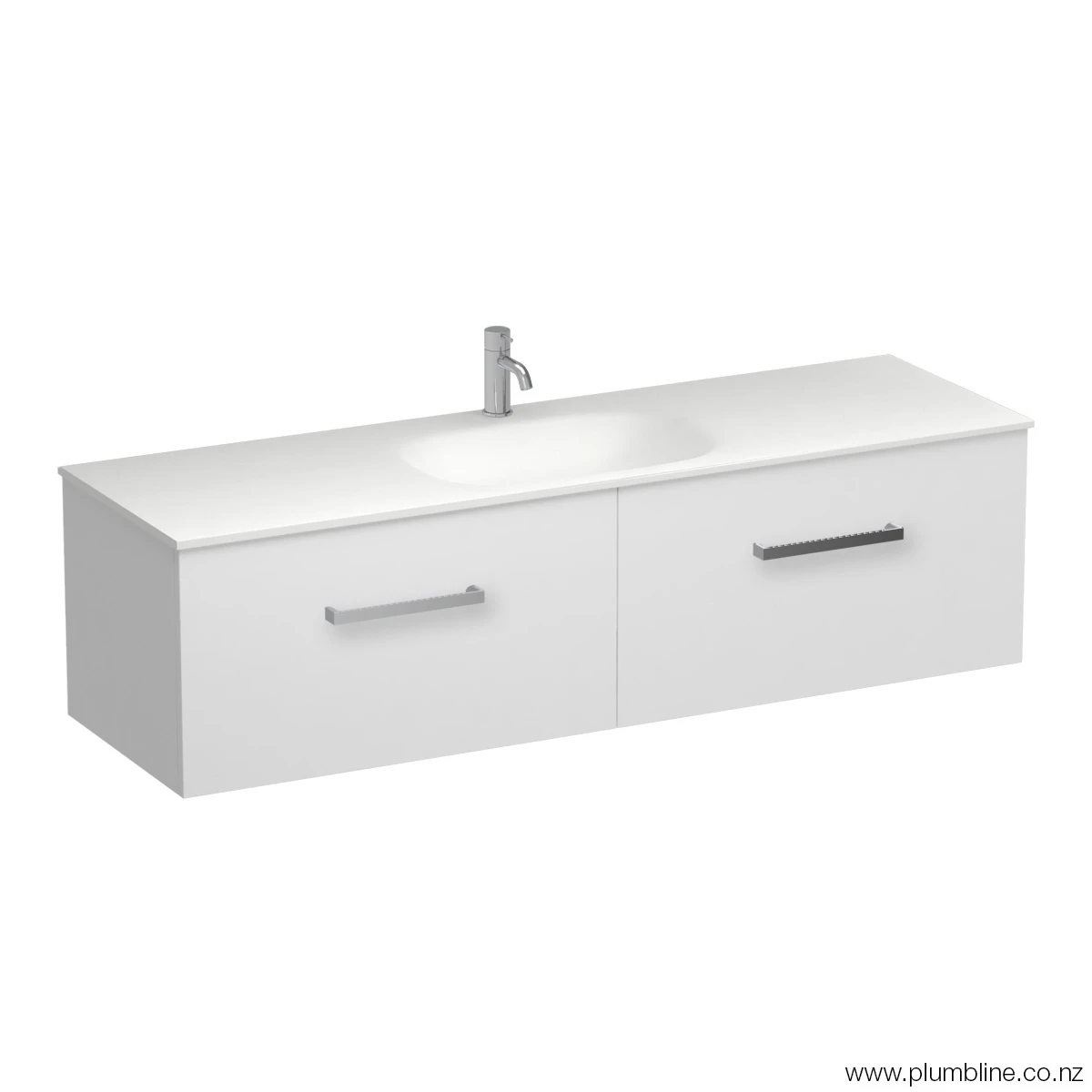 Reflex Spio 1500 2 Drawer Wall Vanity Centre Basin Tusk