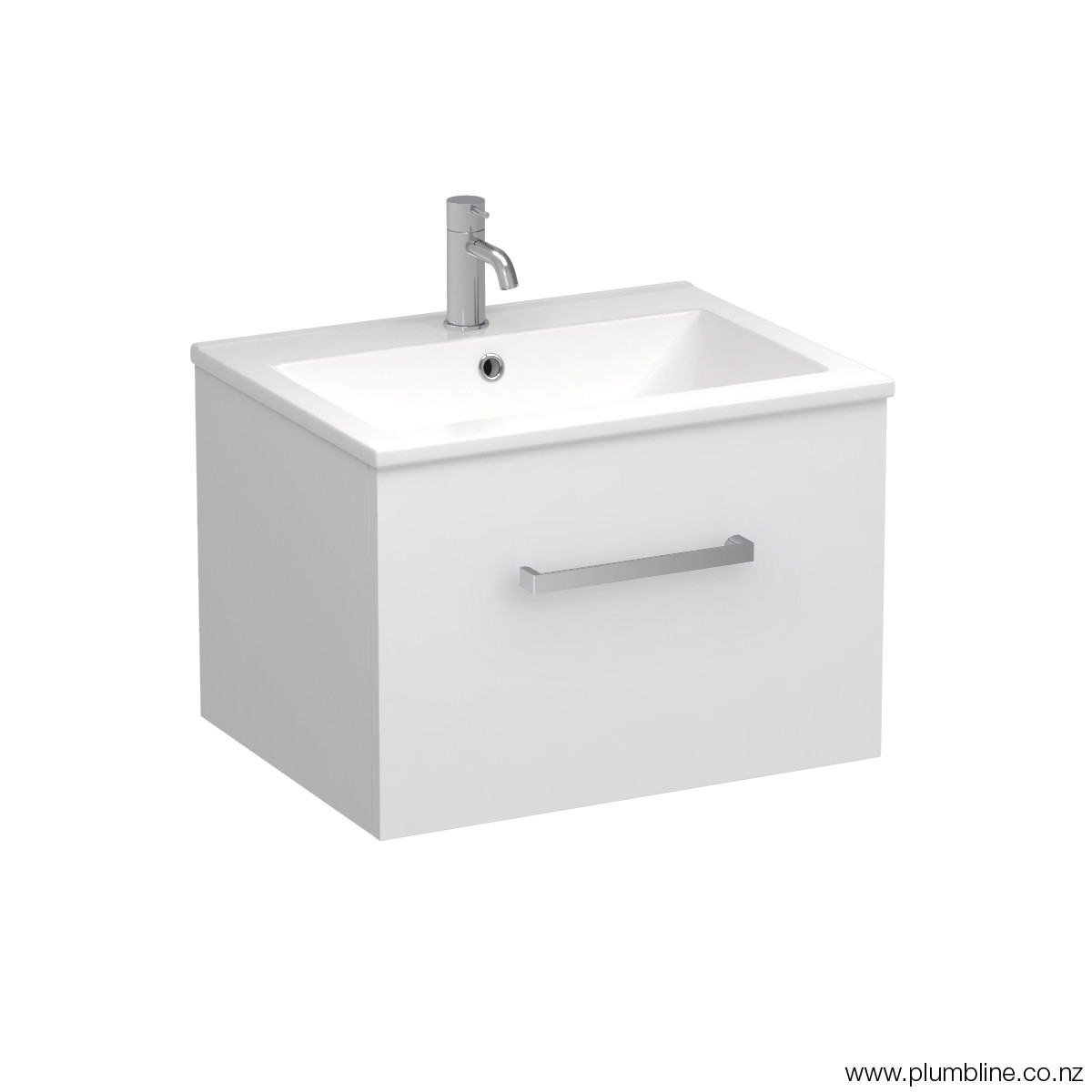 Reflex 600 1 Drawer Wall Vanity Sovereign Oak