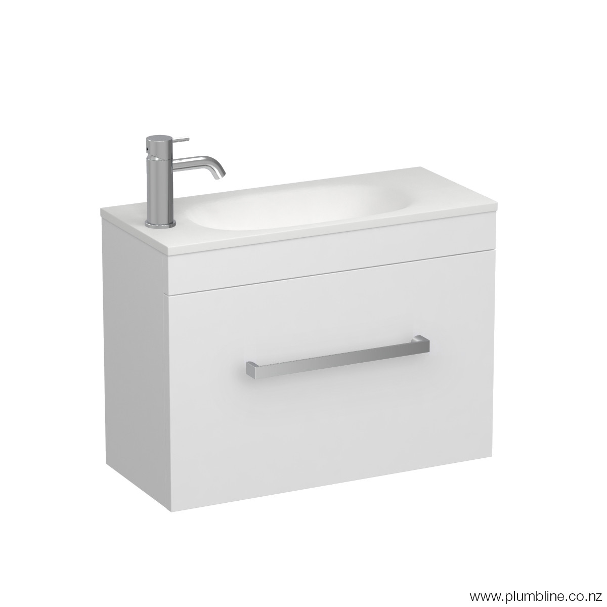 Reflex Spio 600 Slim 1 Door Wall Vanity Vancouver Larch