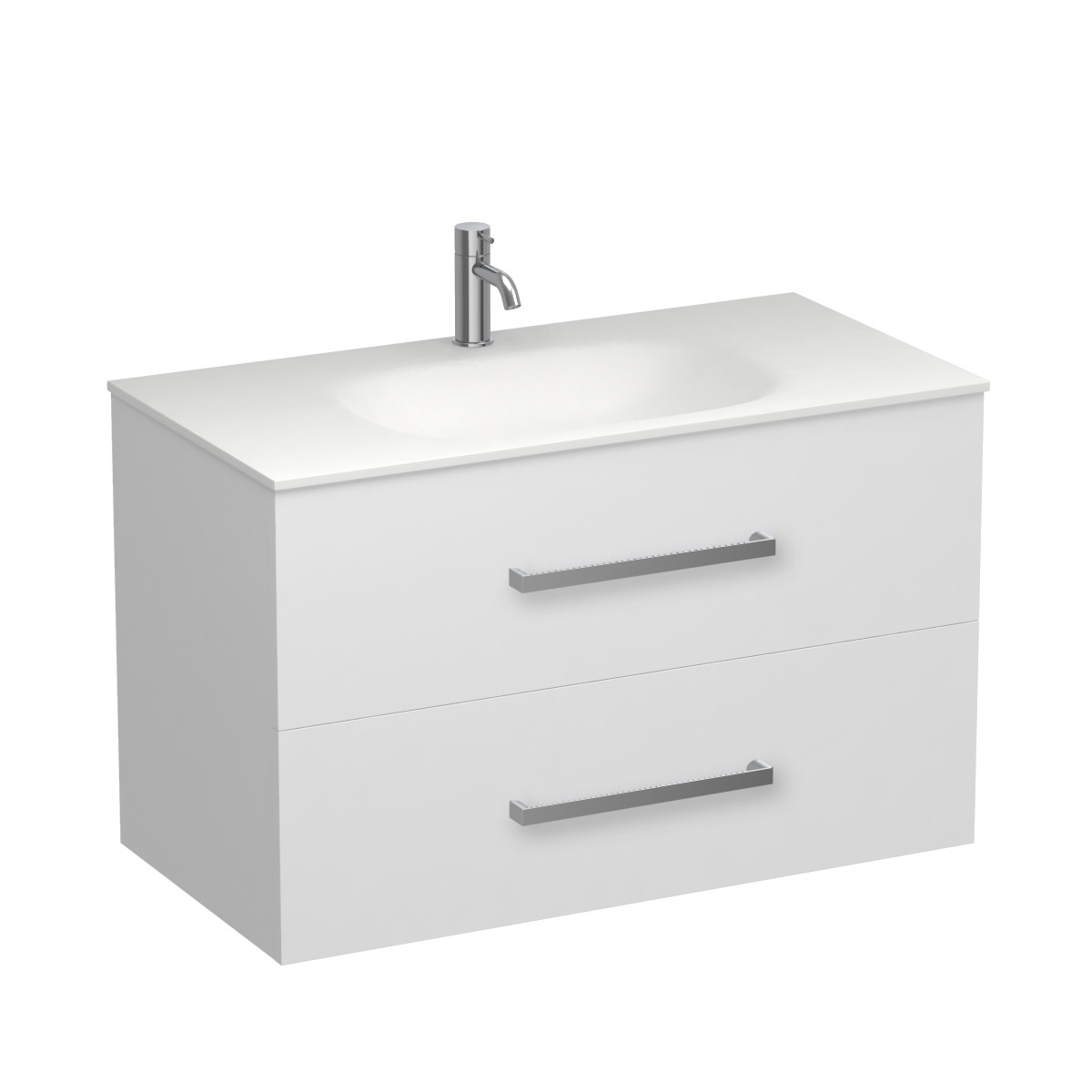 Reflex Spio 900 2 Drawer Wall Vanity Methven Oak
