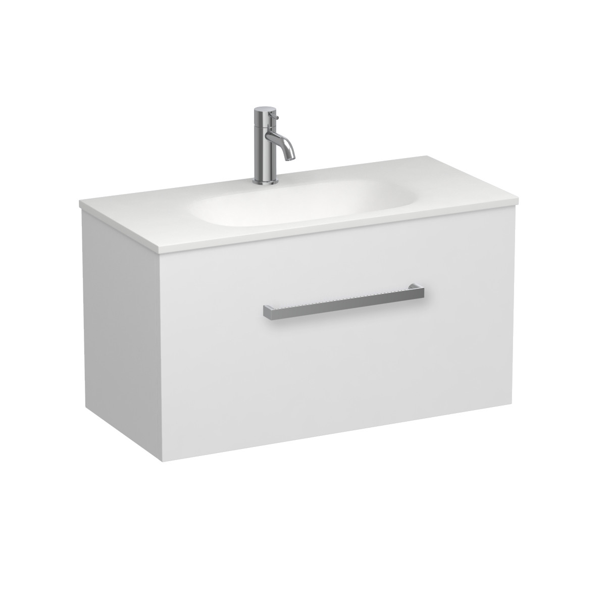 Reflex Spio 750 Slim 1 Drawer Wall Vanity Tusk