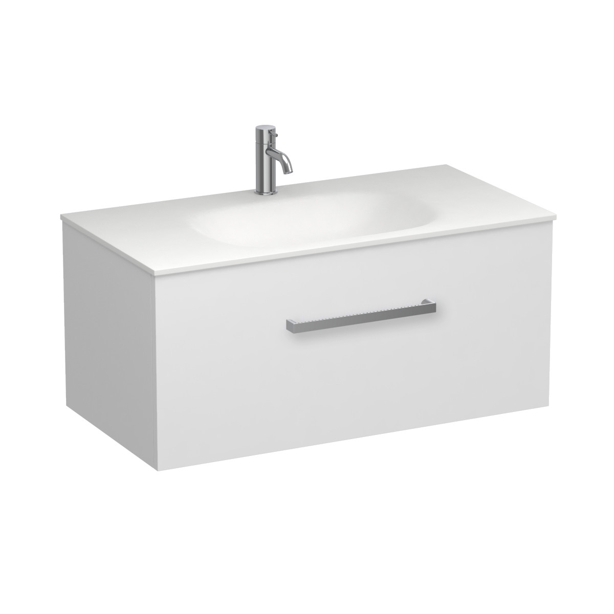 Reflex Spio 900 1 Drawer Wall Vanity Tusk
