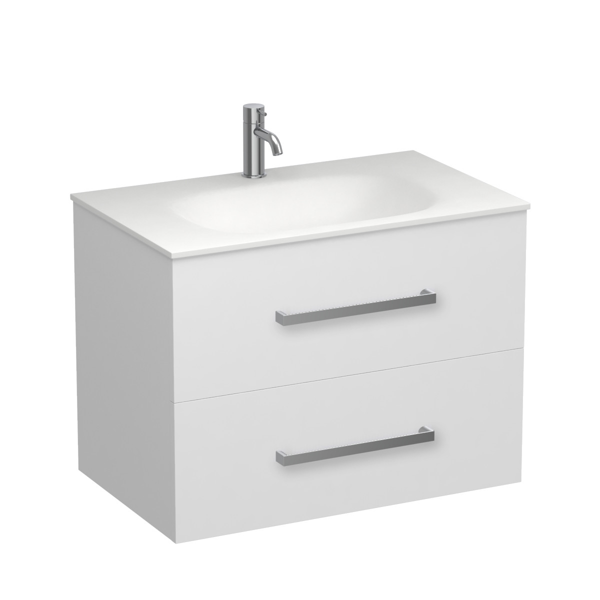 Reflex Spio 750 2 Drawer Wall Vanity Tusk