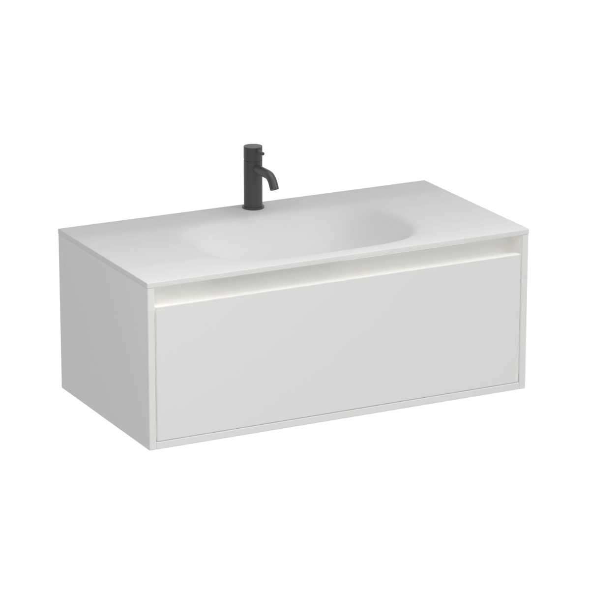 Prava Spio 900 1 Drawer Wall Vanity Tusk