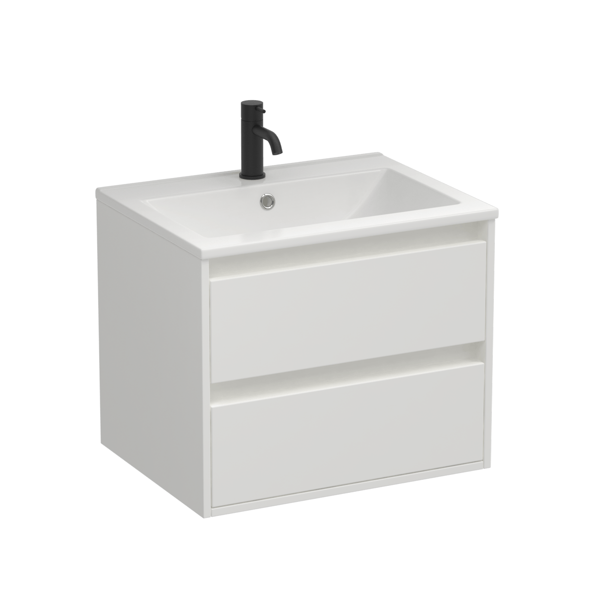 Prava 600 2 Drawer Wall Vanity Tahoe Walnut
