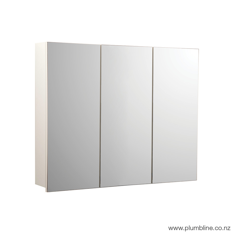 Vista 900 Mirror Cabinet White Velvet