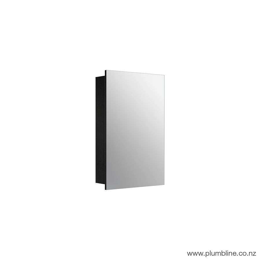 Mia 450 Mirror Cabinet Black Oak
