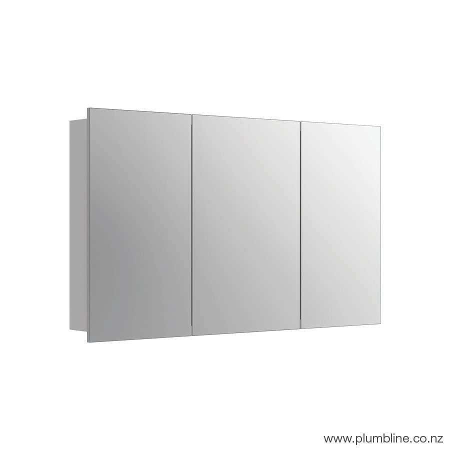 Mia 1200 Mirror Cabinet White Gloss