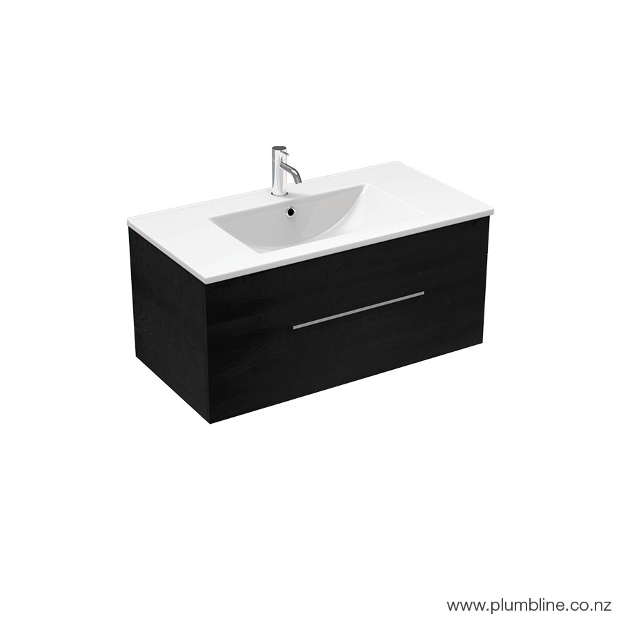 Mia 900 1 Drawer Vanity Sand Oak